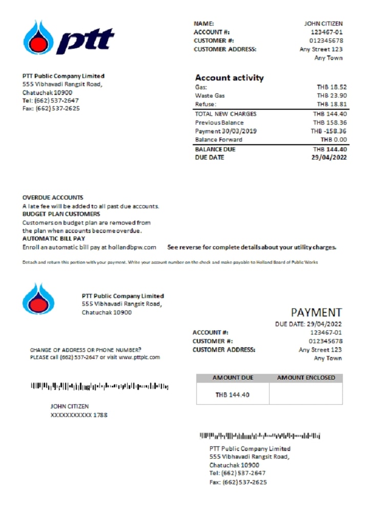  Minol USA business utility bill 